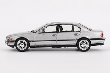 [ Back-order ] TSM MINI-GT MGT00792-L BMW 750IL Aspen Silver Metallic LHD model car
