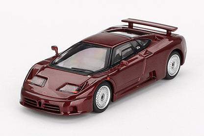 [ Back-order ] TSM MINI-GT MGT00806-L 1:64 Bugatti EB110 GT Dark Red Metallic LHD model car