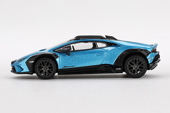 [ Back-order ] TSM MINI-GT MGT00807-L 1:64 Lamborghini Huracan Stellato Blu Aegir Blue LHD model car