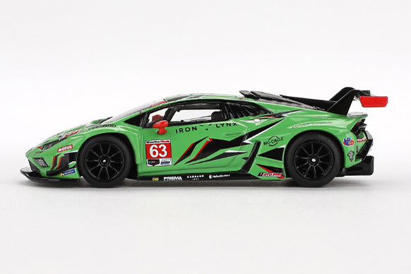 [ Back-order ] TSM MINI-GT MGT00813-L 1:64 Lamborghini Huracan GT3 EVO2 IMSA Daytona 24 Hours 2023 #63 Iron Lynx LHD model car