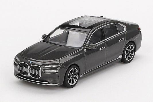 [ Back-order ] TSM MINI-GT MGT00818-L 1:64 BMW i7 xDrive60 Dravid Grey LHD model car