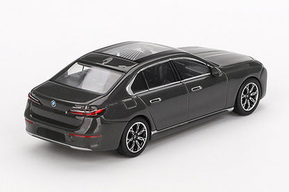 [ Back-order ] TSM MINI-GT MGT00818-L 1:64 BMW i7 xDrive60 Dravid Grey LHD model car