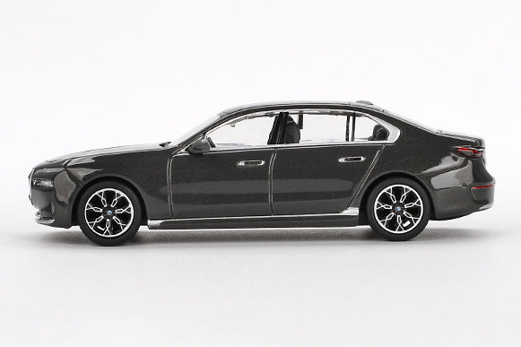 [ Back-order ] TSM MINI-GT MGT00818-L 1:64 BMW i7 xDrive60 Dravid Grey LHD model car