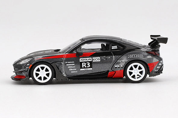 [ Back-order ] TSM MINI-GT MGT00820-L 1:64 Toyota GR86 HKS Turbocharged GR86 Larry Chen LHD model car