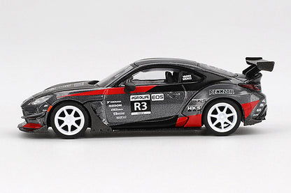 [ Back-order ] TSM MINI-GT MGT00820-L 1:64 Toyota GR86 HKS Turbocharged GR86 Larry Chen LHD model car