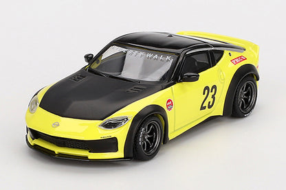 [ Back-order ] TSM MINI-GT MGT00826-L 1:64 Nissan Z LB NATION WORKS Ikazuchi Yellow LHD model car
