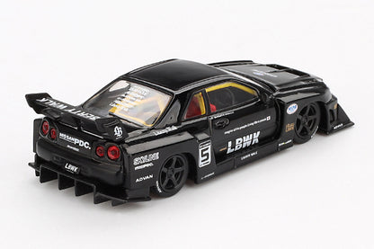 [ Back-order ] TSM MINI-GT MGT00844-R 1:64 Nissan LB-ER34 Super Silhouette Skyline Black RHD model car