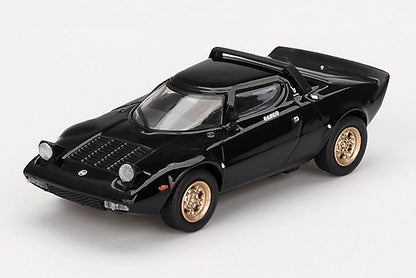 [ Back-order ] TSM MINI-GT MGT00846-BL 1:64 Lancia Stratos HF Stradale Nero Black LHD Blister Pack model car