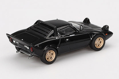 [ Back-order ] TSM MINI-GT MGT00846-BL 1:64 Lancia Stratos HF Stradale Nero Black LHD Blister Pack model car
