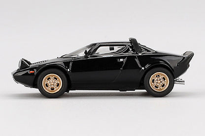 [ Back-order ] TSM MINI-GT MGT00846-BL 1:64 Lancia Stratos HF Stradale Nero Black LHD Blister Pack model car