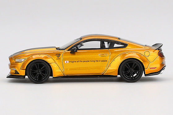[ Back-order ] TSM MINI-GT MGT00847-BL 1:64 LB WORKS Ford Mustang LB Gold LHD *Blister pack model car