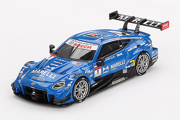 [ Back-order ] TSM MINI-GT MGT00849-BL 1:64 Nissan Z GT500 SUPER GT Series 2023 #1 "MARELLI IMPUL Z" LHD *Blister pack model car