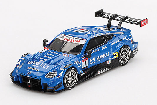[ Back-order ] TSM MINI-GT MGT00849-BL 1:64 Nissan Z GT500 SUPER GT Series 2023 #1 "MARELLI IMPUL Z" LHD *Blister pack model car