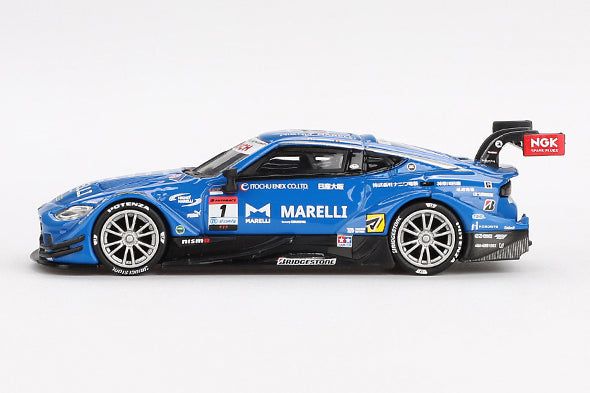 [ Back-order ] TSM MINI-GT MGT00849-BL 1:64 Nissan Z GT500 SUPER GT Series 2023 #1 "MARELLI IMPUL Z" LHD *Blister pack model car