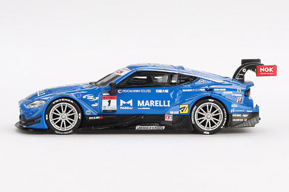 [ Back-order ] TSM MINI-GT MGT00849-BL 1:64 Nissan Z GT500 SUPER GT Series 2023 #1 "MARELLI IMPUL Z" LHD *Blister pack model car