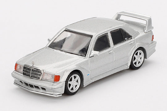 [ Back-order ] TSM MINI-GT MGT00852-L Mercedes-Benz 190E 2.5-16 Evolution II Astral Silver LHD model car
