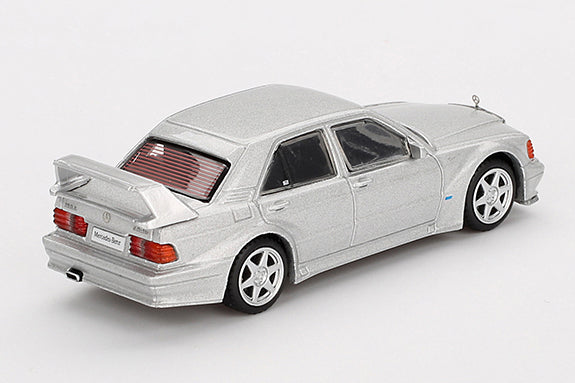 [ Back-order ] TSM MINI-GT MGT00852-L Mercedes-Benz 190E 2.5-16 Evolution II Astral Silver LHD model car