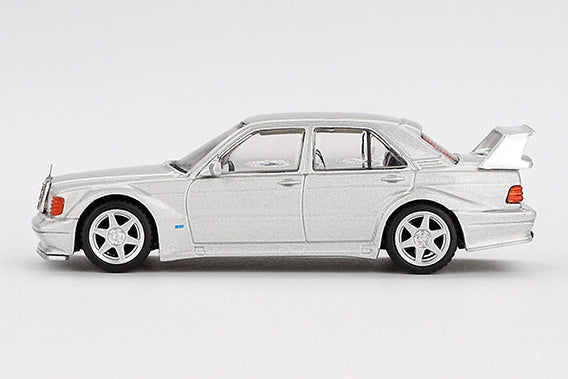 [ Back-order ] TSM MINI-GT MGT00852-L Mercedes-Benz 190E 2.5-16 Evolution II Astral Silver LHD model car