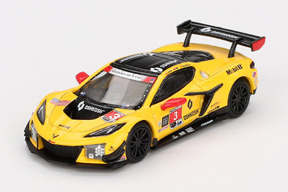 [ Back-order ] TSM MINI-GT MGT00854-BL 1:64 Chevrolet Corvette Z06 GT3.R IMSA 24 Hours of Daytona 2024 #3 Corvette Racing by Pratt Miller Motorsports *Blister pack model car