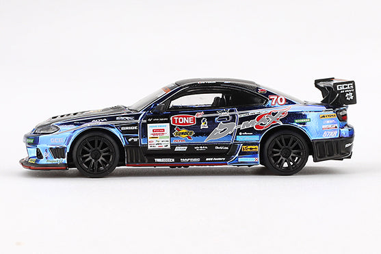 [ Back-order ] TSM MINI-GT MGT00855-BL 1:64 Nissan Silvia S15 D1 GP 2023 #70 D-MAX RACING RHD *Blister pack model car