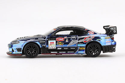 [ Back-order ] TSM MINI-GT MGT00855-BL 1:64 Nissan Silvia S15 D1 GP 2023 #70 D-MAX RACING RHD *Blister pack model car