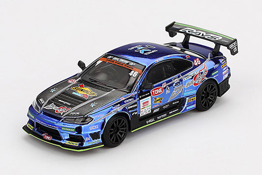 [ Back-order ] TSM MINI-GT MGT00857-BL Nissan Silvia S15 D1GP 2023 #46 D-MAX RACING RHD Japan Limited Edition model car