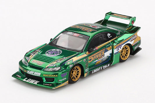 [ Back-order ] TSM MINI-GT MGT00858-R 1:64 Nissan LB-Super Silhouette Silvia S15 2024 LBWK Fausto Racing RHD model car