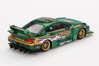 [ Back-order ] TSM MINI-GT MGT00858-R 1:64 Nissan LB-Super Silhouette Silvia S15 2024 LBWK Fausto Racing RHD model car