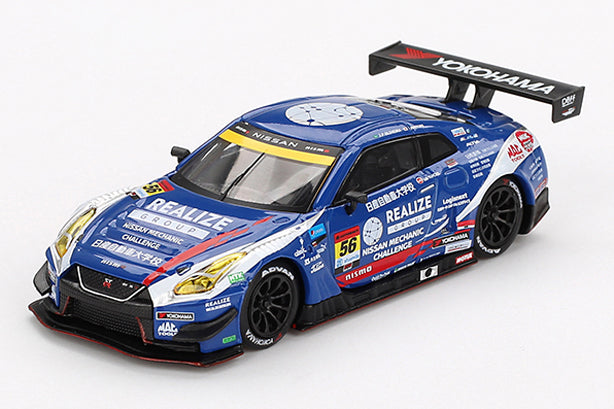 [ Back-order ] TSM MINI-GT MGT00859-BL 1:64 Nissan GT-R NISMO GT3 SUPER GT Series 2023 #56REALIZE NISSAN MECHANIC CHALLENGE GT-R KONDO RACING LHD *Blister pack model car