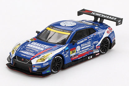 [ Back-order ] TSM MINI-GT MGT00859-BL 1:64 Nissan GT-R NISMO GT3 SUPER GT Series 2023 #56REALIZE NISSAN MECHANIC CHALLENGE GT-R KONDO RACING LHD *Blister pack model car