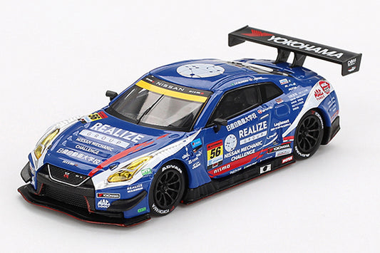[ Back-order ] TSM MINI-GT MGT00859-BL 1:64 Nissan GT-R NISMO GT3 SUPER GT Series 2023 #56REALIZE NISSAN MECHANIC CHALLENGE GT-R KONDO RACING LHD *Blister pack model car