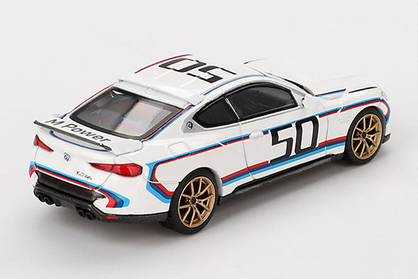 [ Back-order ] TSM MINI-GT MGT00863-R 1:64 BMW 3.0 CSL White RHD model car