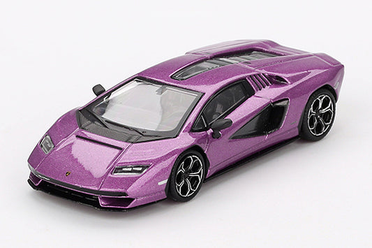 [ Back-order ] TSM MINI-GT MGT00865-L 1:64 Lamborghini Countach LPI 800-4 Viola 30th Purple LHD model car