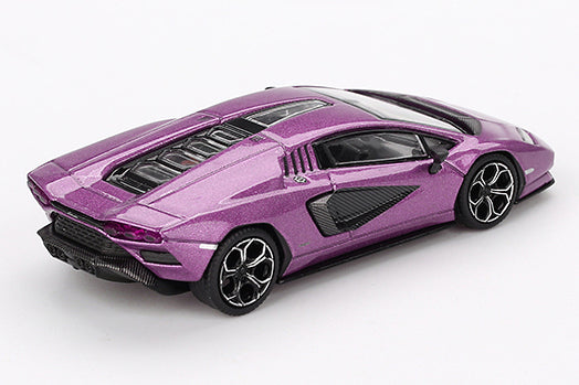 [ Back-order ] TSM MINI-GT MGT00865-L 1:64 Lamborghini Countach LPI 800-4 Viola 30th Purple LHD model car