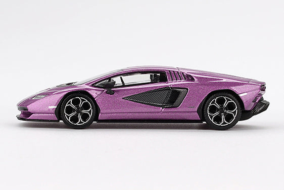 [ Back-order ] TSM MINI-GT MGT00865-L 1:64 Lamborghini Countach LPI 800-4 Viola 30th Purple LHD model car