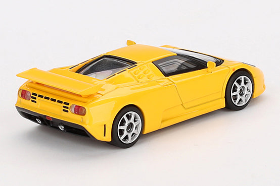 [ Back-order ] TSM MINI-GT MGT00866-L 1:64 Bugatti EB110 Super Sport Giallo Bugatti Yellow LHD model car