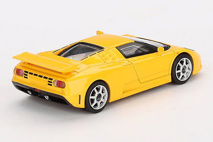 [ Back-order ] TSM MINI-GT MGT00866-L 1:64 Bugatti EB110 Super Sport Giallo Bugatti Yellow LHD model car