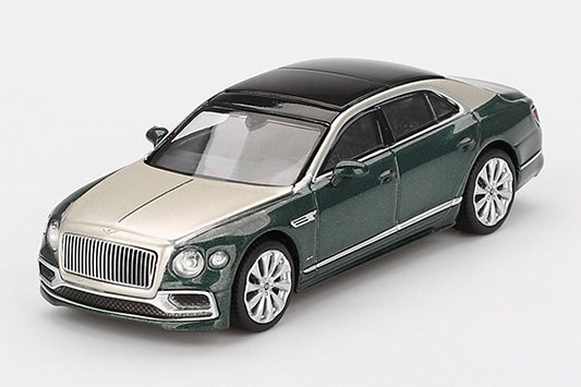 [ Back-order ] TSM MINI-GT MGT00867-L 1:64 Bentley Flying Spur White Sand Verdant LHD model car