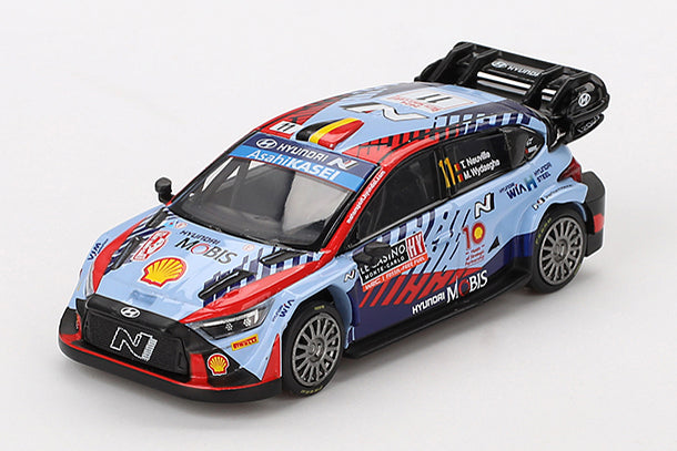 [ Back-order ] TSM MINI-GT MGT00871-L 1:64 Hyundai i20 N Rally1 Monte Carlo Rally 2024 #11 LHD model car