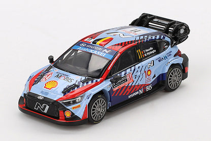 [ Back-order ] TSM MINI-GT MGT00871-L 1:64 Hyundai i20 N Rally1 Monte Carlo Rally 2024 #11 LHD model car