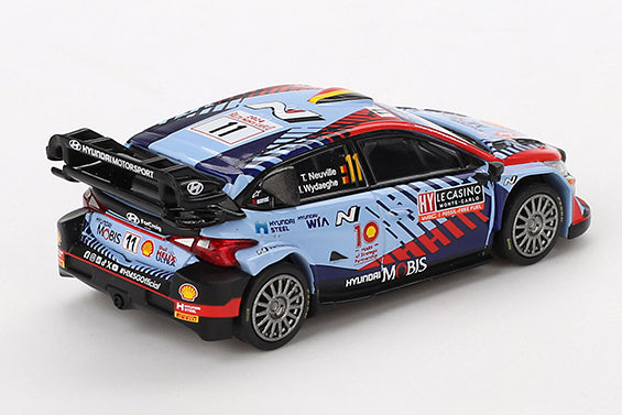 [ Back-order ] TSM MINI-GT MGT00871-L 1:64 Hyundai i20 N Rally1 Monte Carlo Rally 2024 #11 LHD model car
