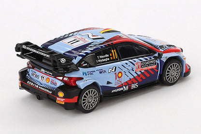 [ Back-order ] TSM MINI-GT MGT00871-L 1:64 Hyundai i20 N Rally1 Monte Carlo Rally 2024 #11 LHD model car