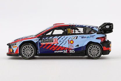 [ Back-order ] TSM MINI-GT MGT00871-L 1:64 Hyundai i20 N Rally1 Monte Carlo Rally 2024 #11 LHD model car