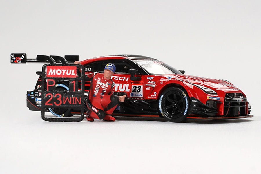 [ Back-order ] TSM MINI-GT MGT00875-L 1:64 Nissan GT-R Nismo GT500 NISMO SUPER GT Series 2021 R3.Suzuka #23 "MOTUL AUTECH GT-R" Tsugio Matsuda Collection w Tsugio Matsuda Figure LHD model car