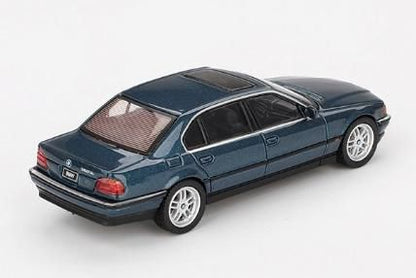 [ Back-order ] TSM MINI-GT MGT00894-L BMW 750IL Sorrento Blue Metallic LHD model car