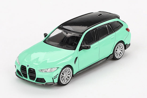 [ Back-order ] TSM MINI-GT MGT00897-BL 1:64 BMW M3 M Performance Touring Mint Green LHD *Blister pack model car