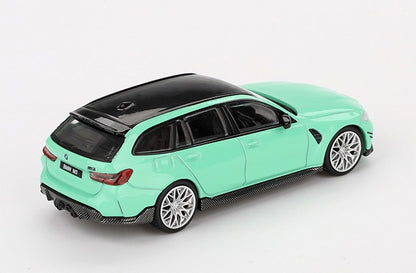 [ Back-order ] TSM MINI-GT MGT00897-BL 1:64 BMW M3 M Performance Touring Mint Green LHD *Blister pack model car