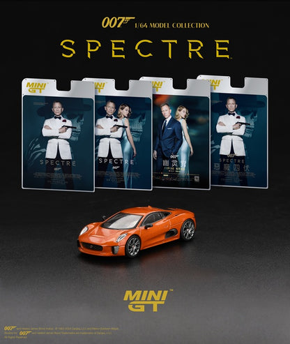 [ Back-order ] TSM MINI-GT MGT00903-007TC 1:64 Jaguar C-x75 "Spectre" 2015 Traditional Chinese Package model car
