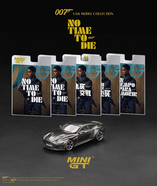 [ Back-order ] TSM MINI-GT MGT00904-007E 1:64 Aston Martin DBS "No Time to Die" English Edition Package model car