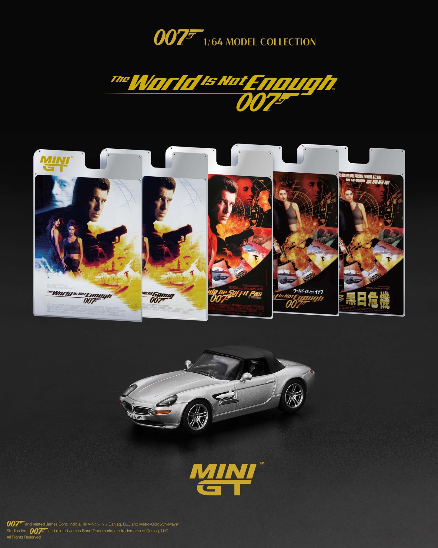 [ Back-order ] TSM MINI-GT MGT00906-007F BMW Z8 "The World Is Not Enough" French Edition Package model car